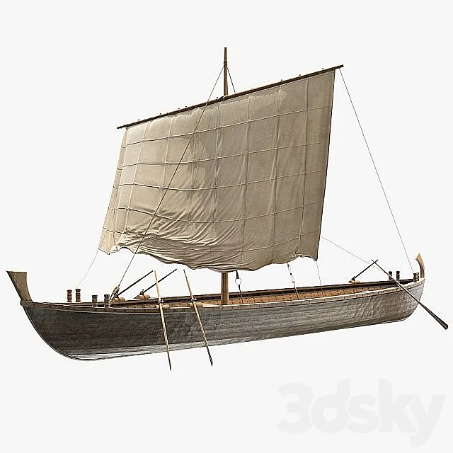 Liburne Minerva Boat 3ds Max