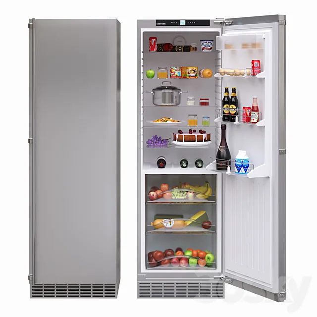 Liebherr RB 1410 fridge 3ds Max