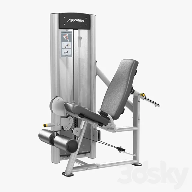 Life Fitness Optima Series Leg Extension 3DS Max Model