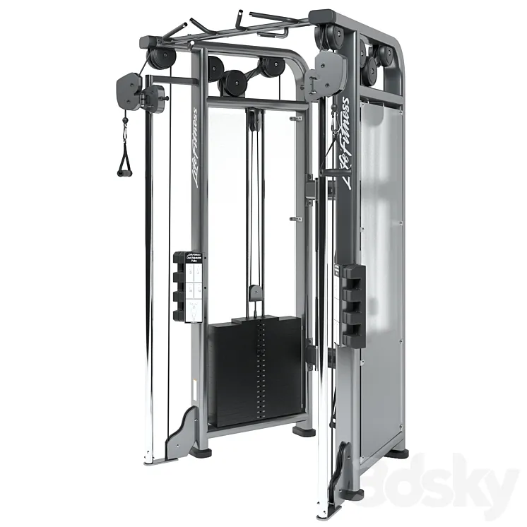 Life Fitness Signature Series Dual Adjustable Pulley 3DS Max Model