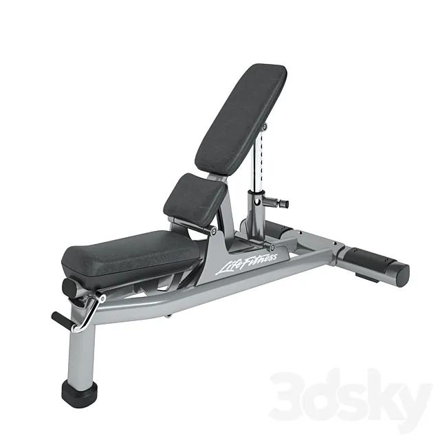 Life Fitness Signature Series Multi Adjustable Bench 3ds Max