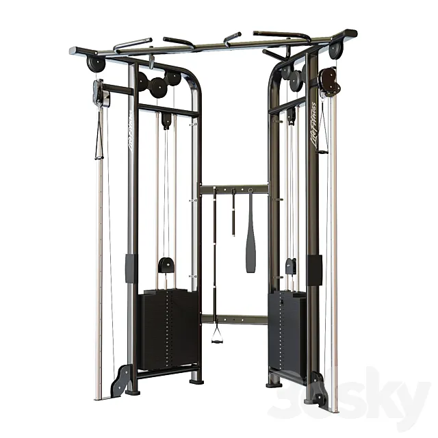 Lifefitness Signature Series Dual Adjustable Pulley 3DSMax File