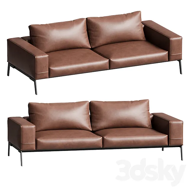 Lifesteel Sofa Flexform 3dsMax Model