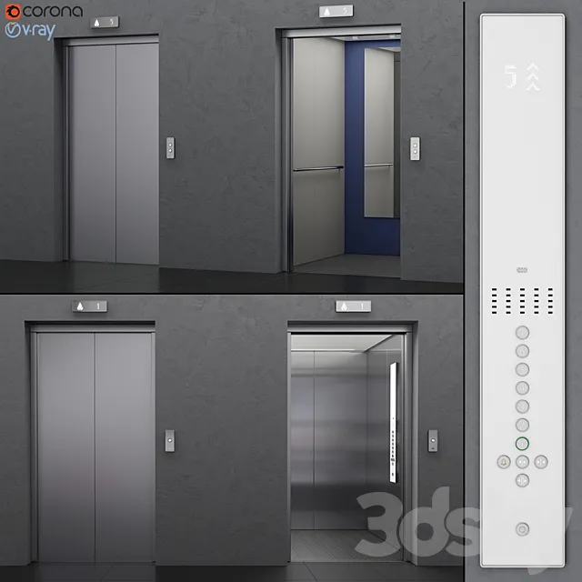 Lift Kone MonoSPACE 500 3ds Max