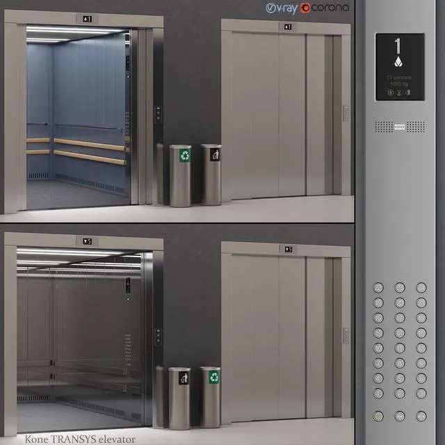 Lift Kone TRANSYS (KDS 300) 3dsMax Model