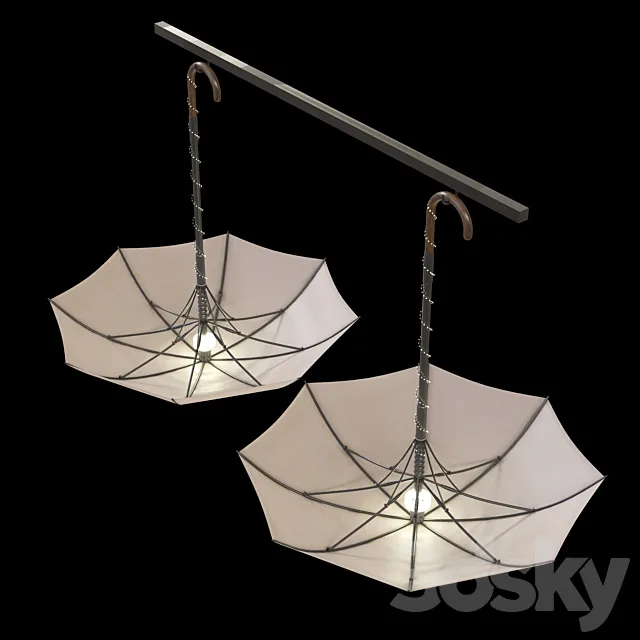 Light ceiling umbrella 3dsMax Model