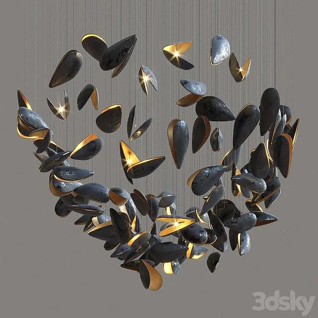 Light composition Vargov Design – Mussel 3dsMax Model