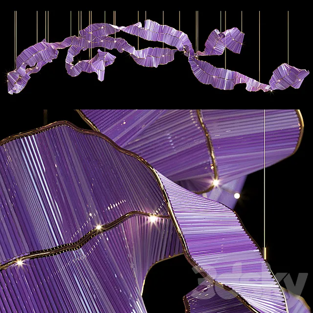 Light composition Vargov Design – Ribbon 3DS Max Model