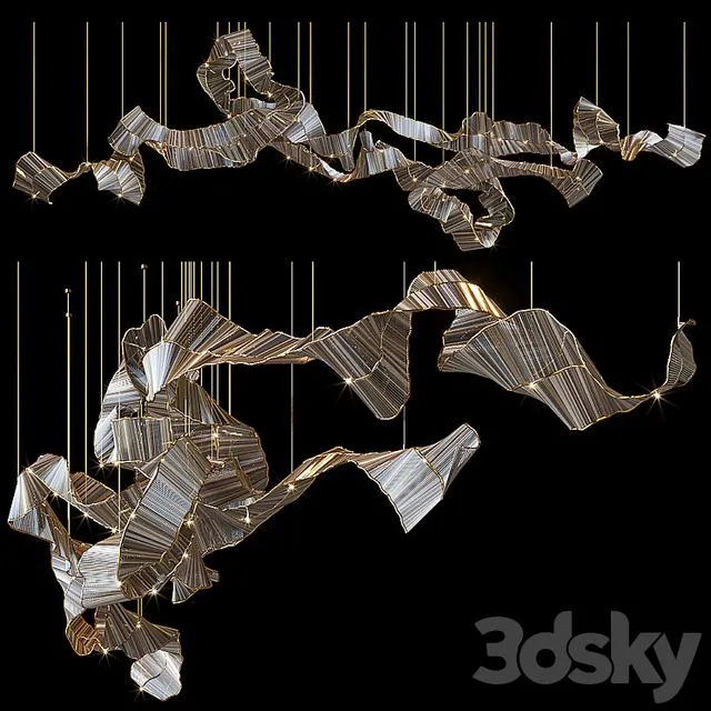Light composition Vargov Design – Ribbon 3dsMax Model
