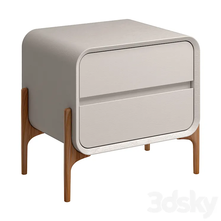Light luxury bedside table 3DS Max Model