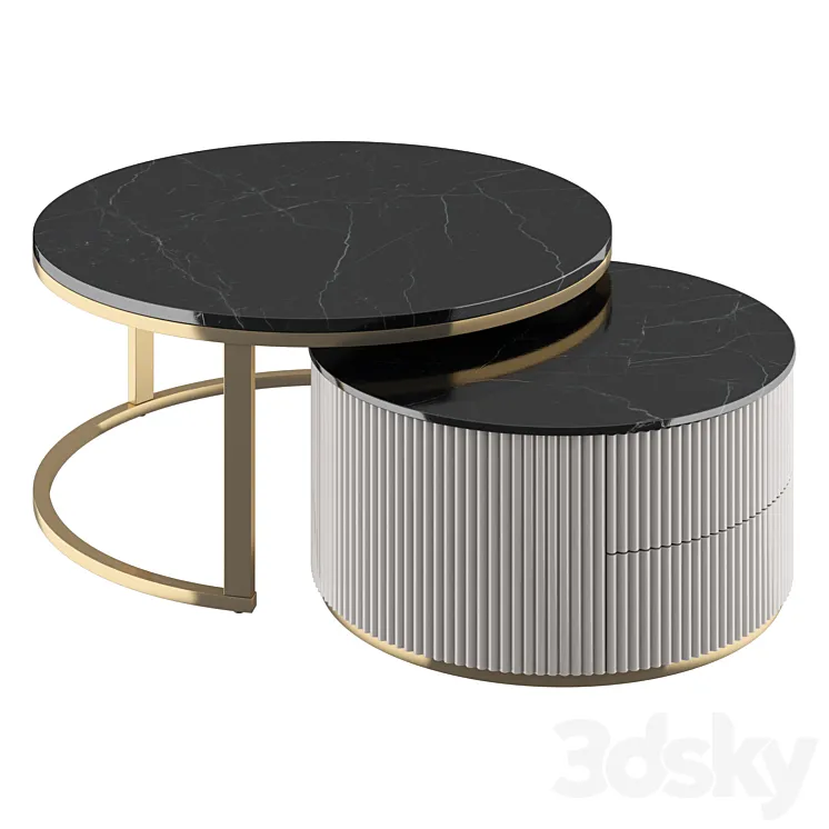 Light Luxury Tea Table 3DS Max