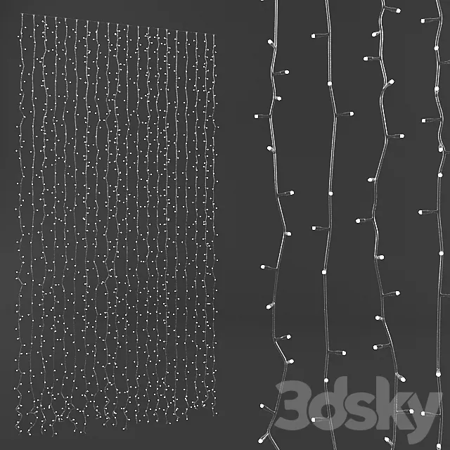 Light rain garland-PLAY-LITE cheyzing 3DSMax File