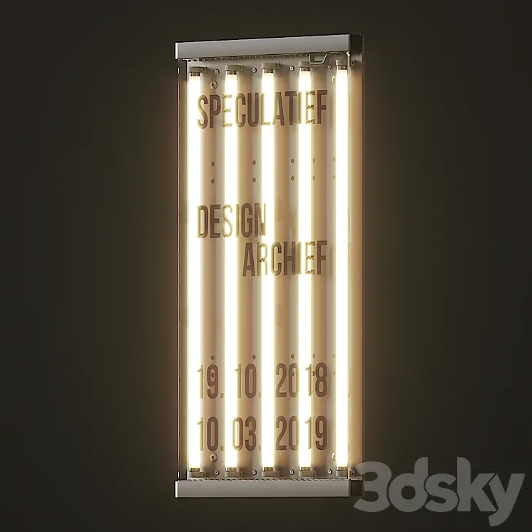 Light sign 3DS Max