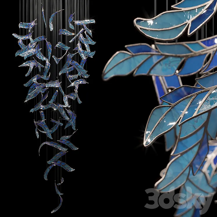 Light stained glass Vargov Design – Airy 3DS Max Model