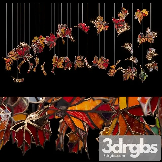 Light stained glass vargov design – golden autumn