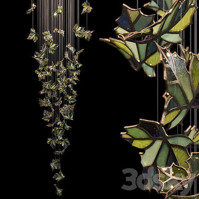Light stained glass Vargov Design – Green 3DSMax File