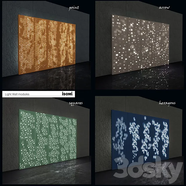 Light Wall Modules – ISOMI 3DS Max Model