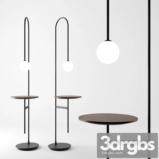 Light with a table by living divani