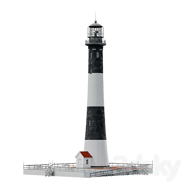 Lighthouse-FireIsland Lighthouse. 3DS Max Model