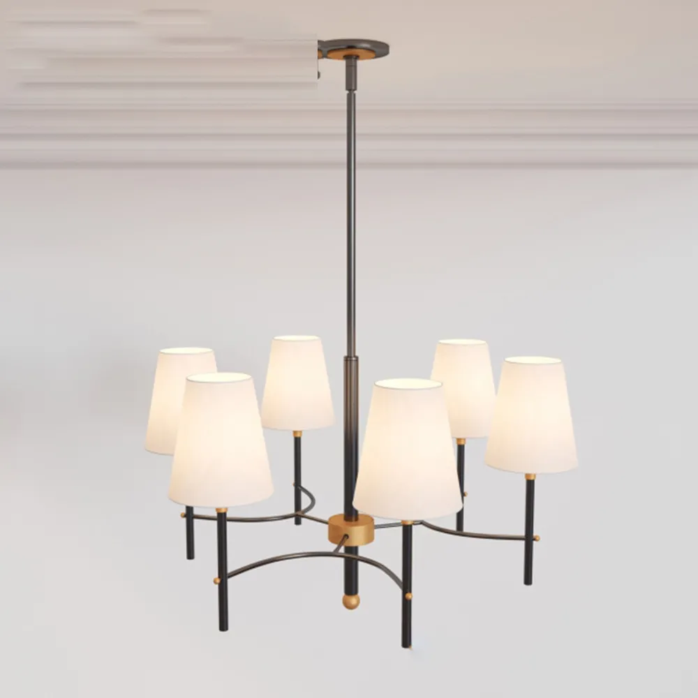 lighting – Arc Mid-Century Chandelier – 6-Light 3ds Max