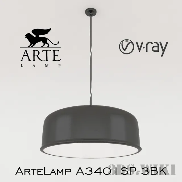 lighting – Arte Lamp A3401SP-3BK 3ds Max