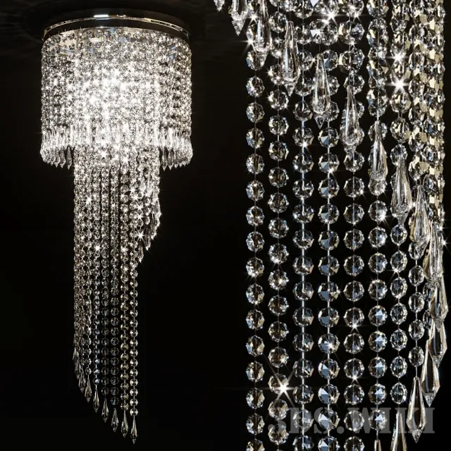 lighting – Beautiful Crystal Chandelier 3ds Max