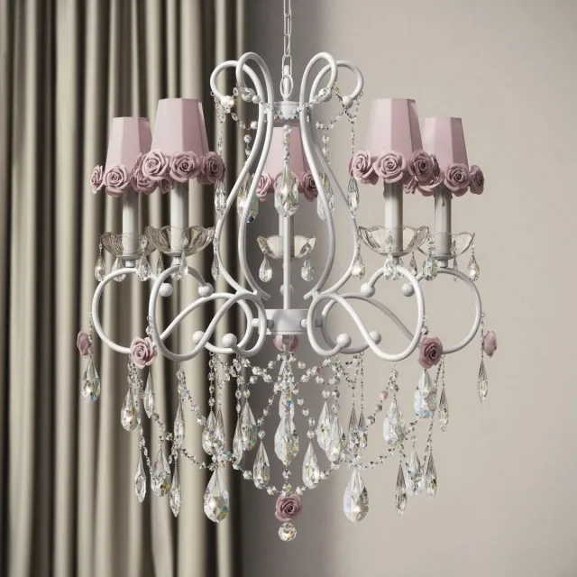 lighting – Bebe Diva  5 lights chandelier 3ds Max
