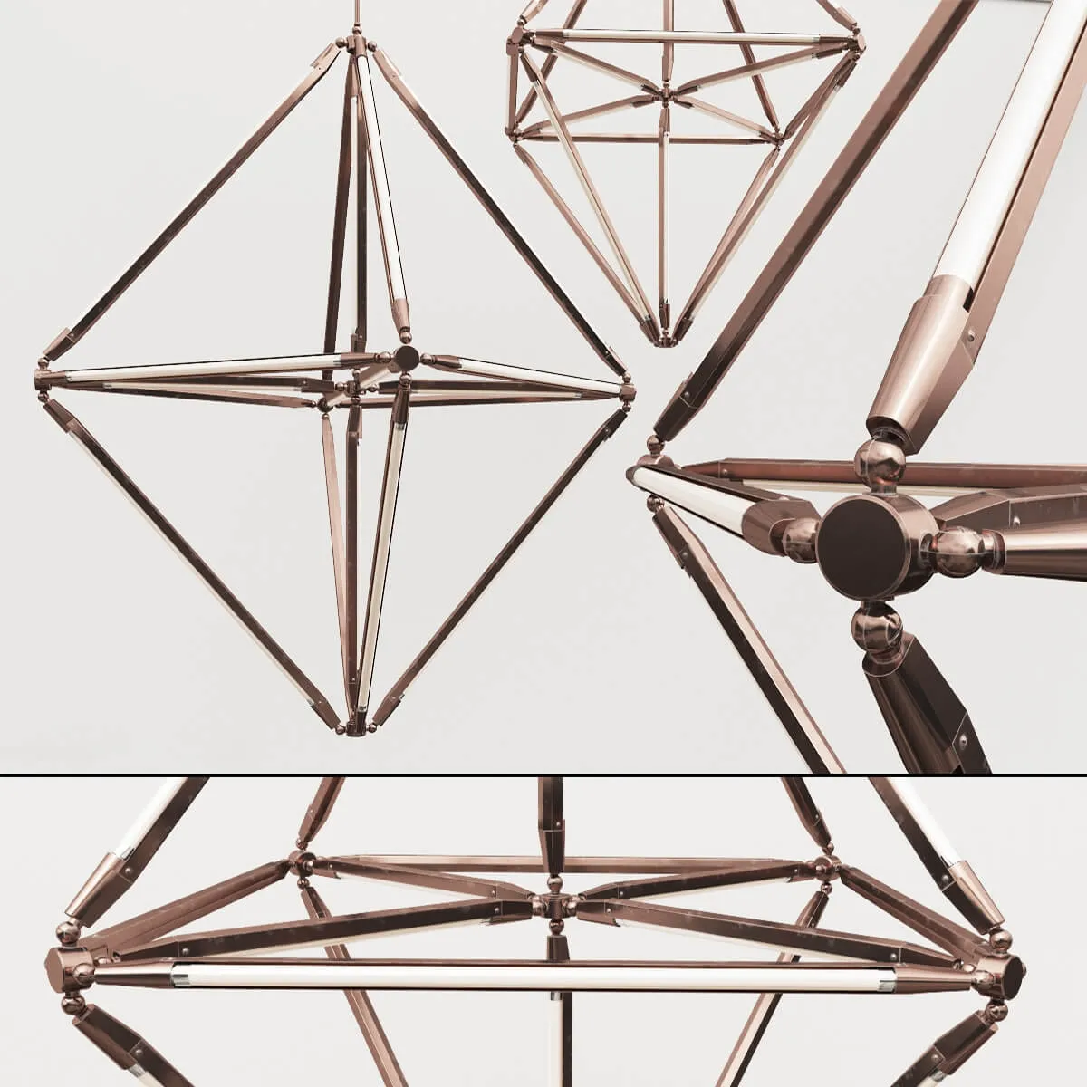lighting – Becbrittain_SHY Polyhedron celeing lamp 3ds Max