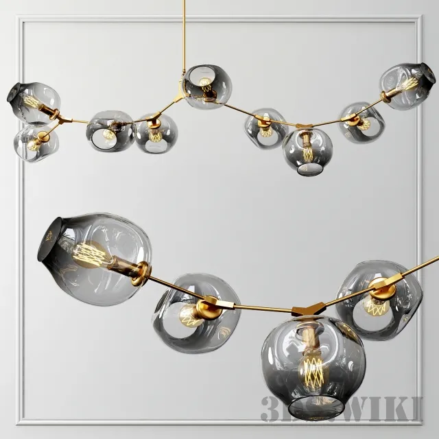 lighting – Branching Bubble – 9 Lights 3ds Max