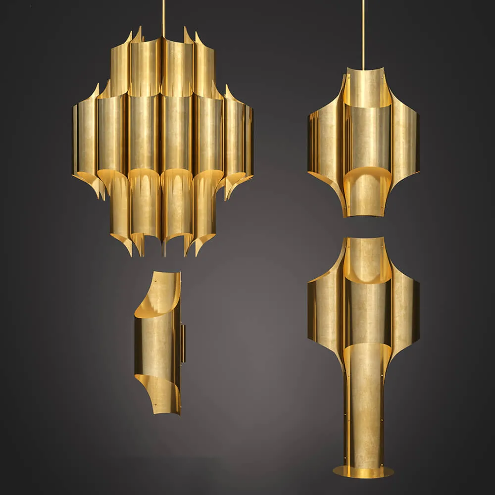 lighting – CATHEDRAL BRASS luminaire collection 3ds Max