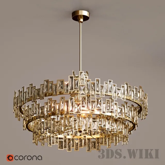 lighting – Ceiling chandelier Luna Luce Bella G 3ds Max