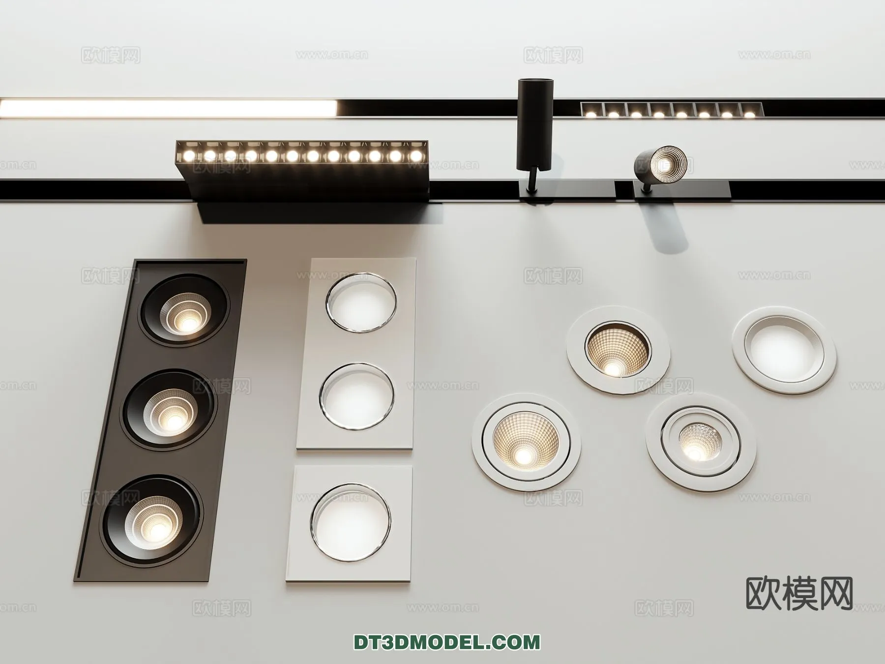 LIGHTING – CEILING LIGHT – 3D Model For Interior Design – 1195