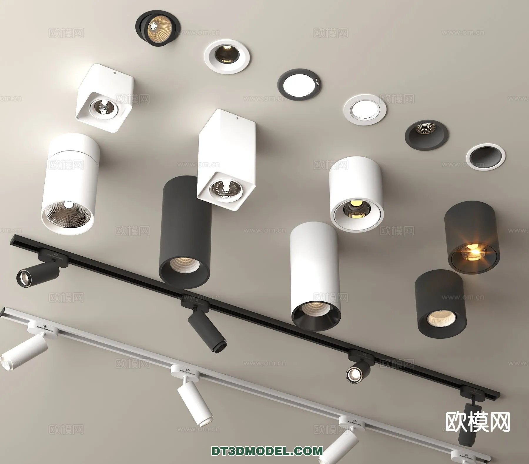 LIGHTING – CEILING LIGHT – 3D Model For Interior Design – 1196