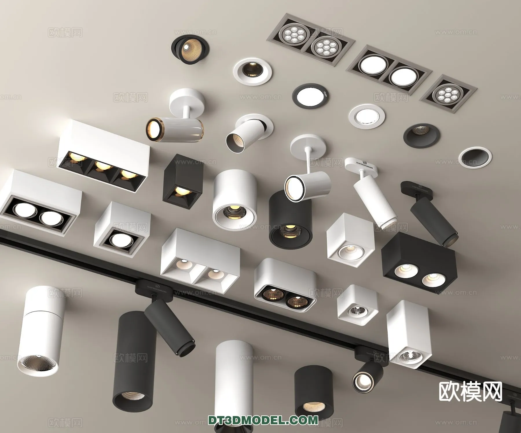 LIGHTING – CEILING LIGHT – 3D Model For Interior Design – 1197