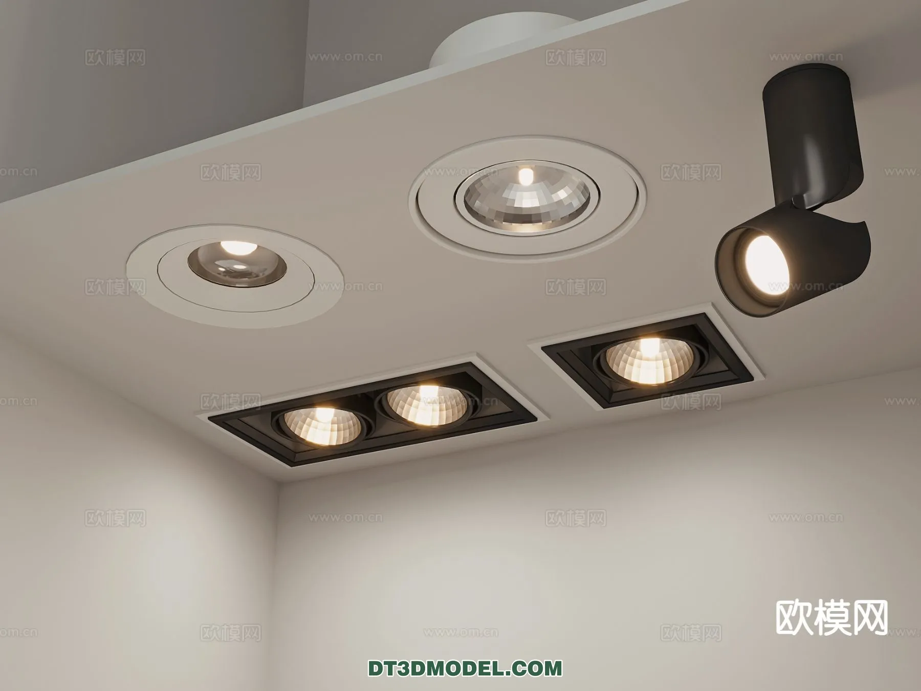 LIGHTING – CEILING LIGHT – 3D Model For Interior Design – 1199