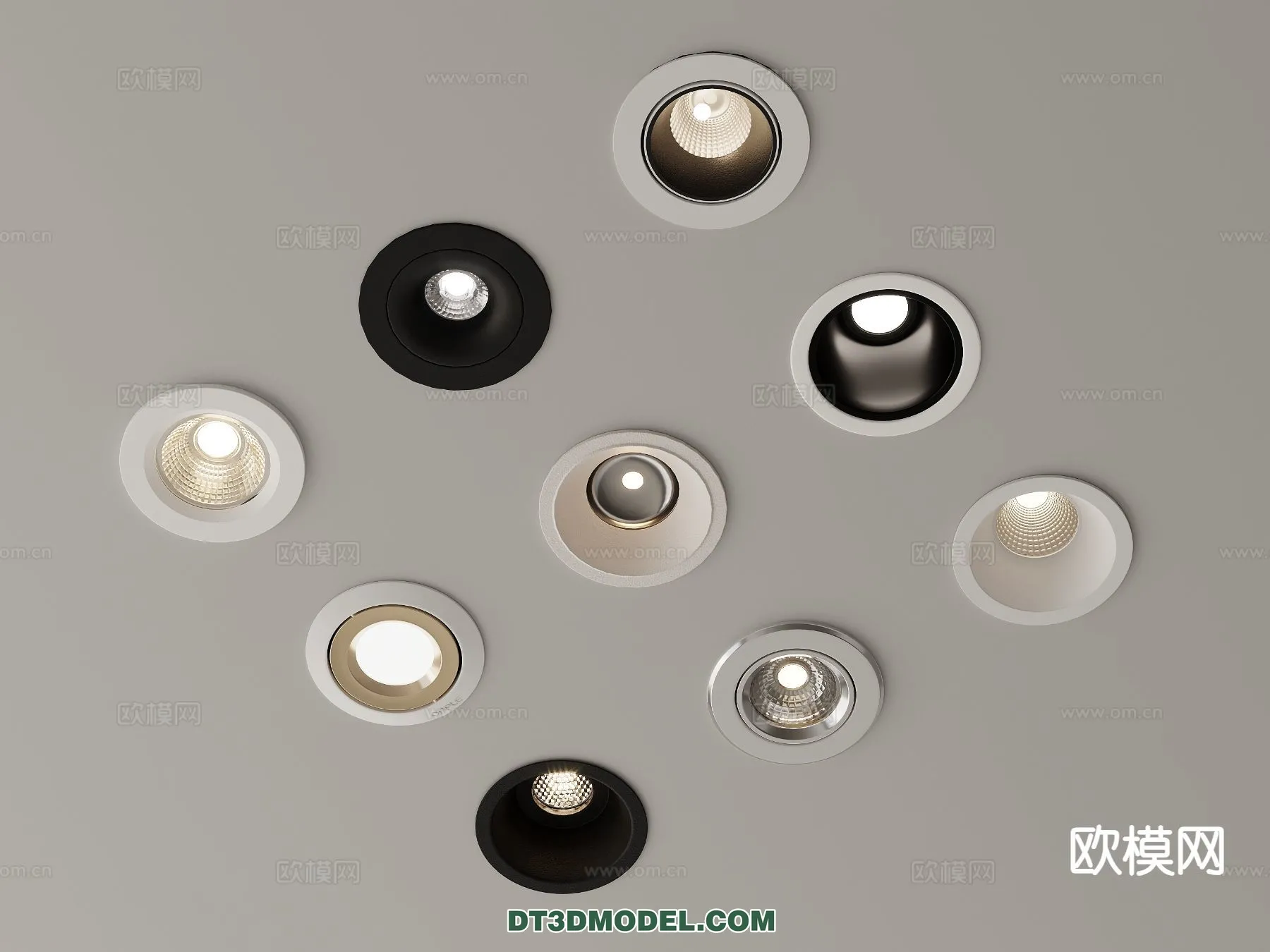 LIGHTING – CEILING LIGHT – 3D Model For Interior Design – 1212