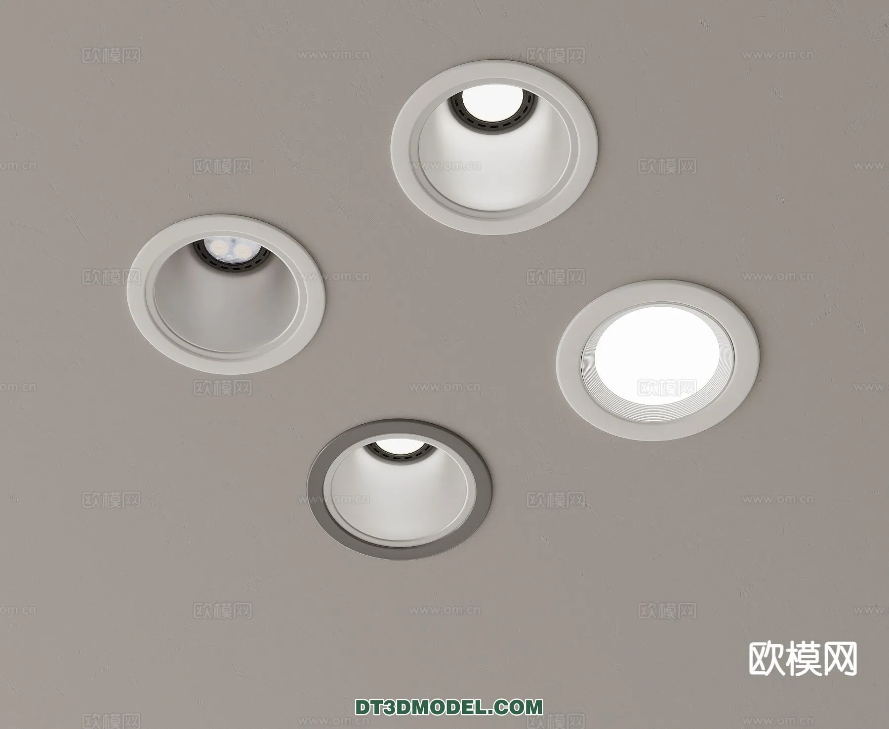 LIGHTING – CEILING LIGHT – 3D Model For Interior Design – 1214