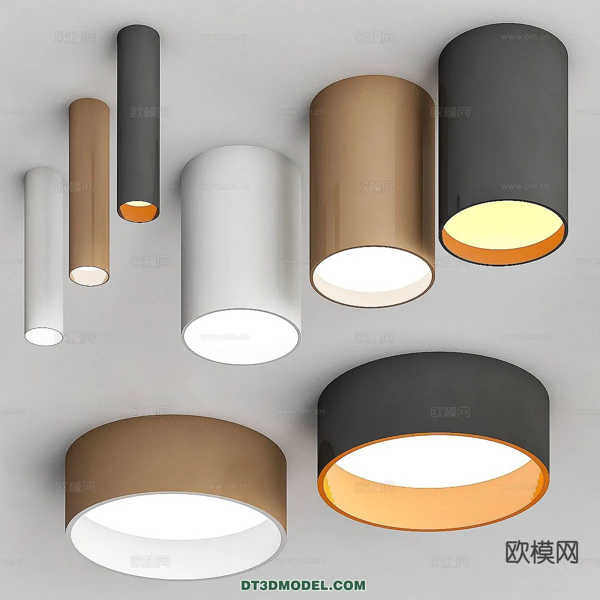 LIGHTING – CEILING LIGHT – 3D Model For Interior Design – 1215