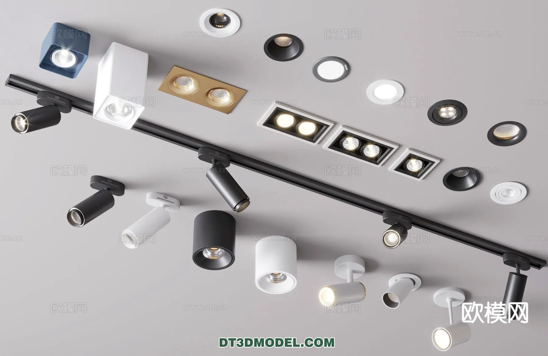 LIGHTING – CEILING LIGHT – 3D Model For Interior Design – 1219