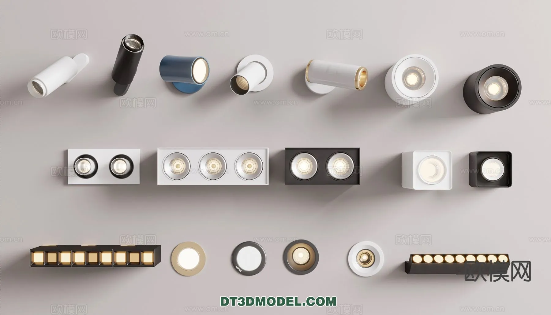 LIGHTING – CEILING LIGHT – 3D Model For Interior Design – 1220