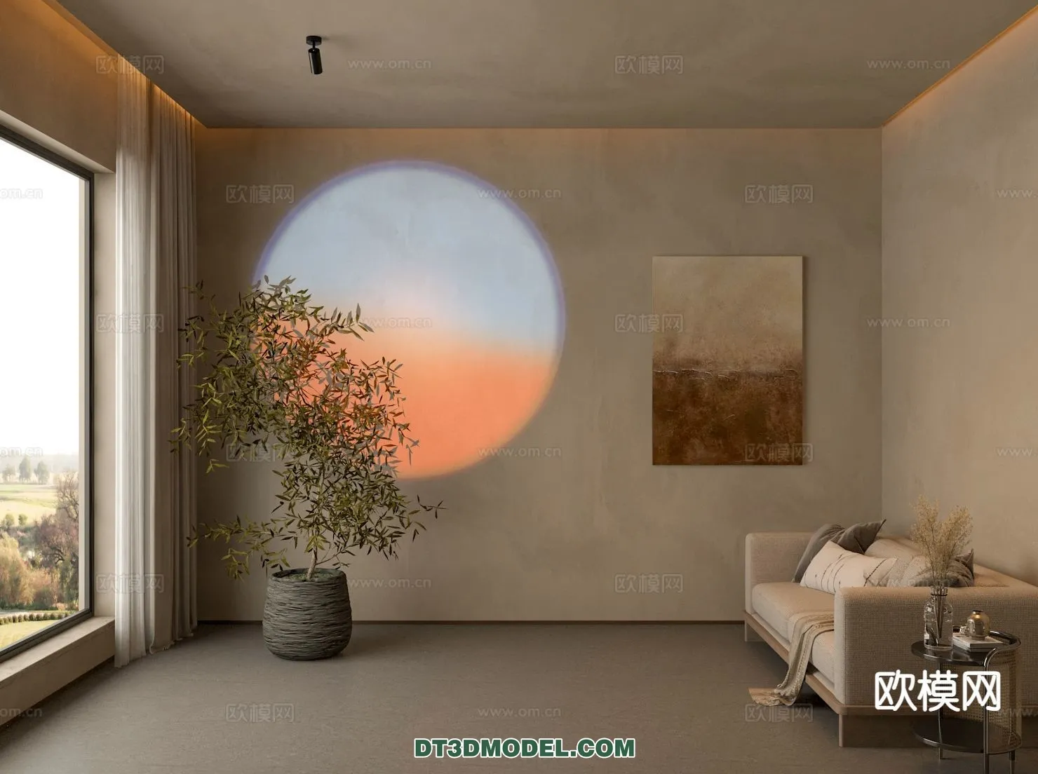 LIGHTING – CEILING LIGHT – 3D Model For Interior Design – 1235