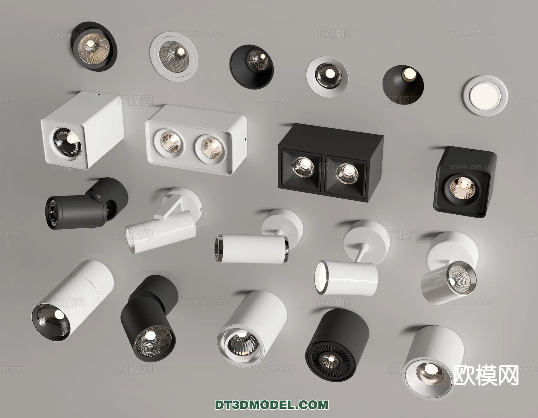 LIGHTING – CEILING LIGHT – 3D Model For Interior Design – 1241