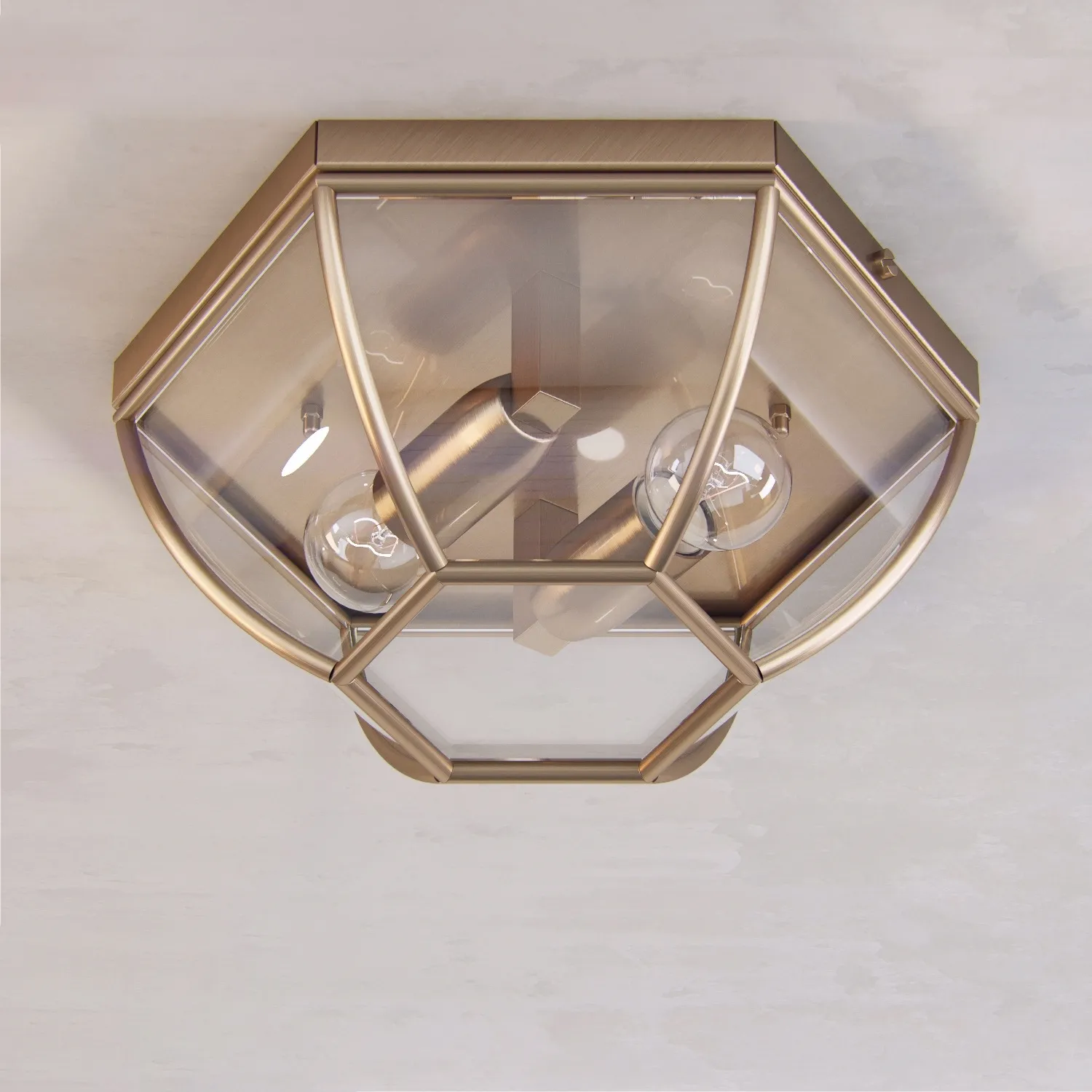 lighting – Ceiling light Cremasco 981  2PL-PC-BR.c 3ds Max