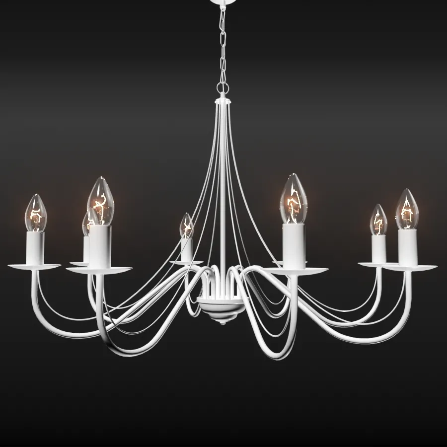 lighting – Chandelier A001_8P 3ds Max