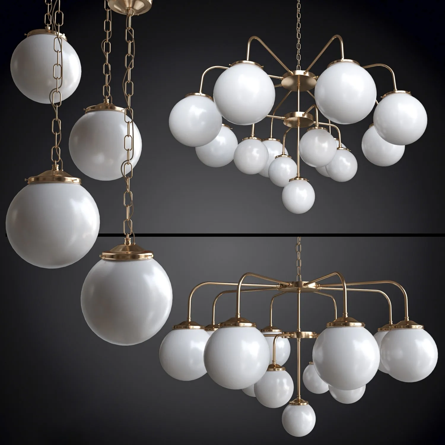 lighting – Chandelier and pendant Rome chandelier  mullan 3ds Max