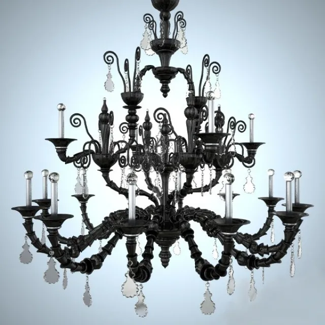 lighting – Chandelier Barovier & Toso 41 3ds Max
