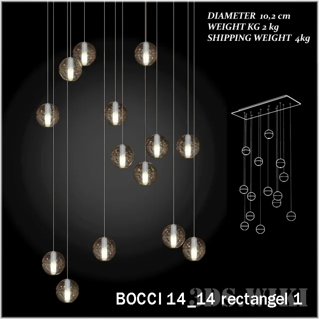 lighting – Chandelier Bocci 14/14 3ds Max