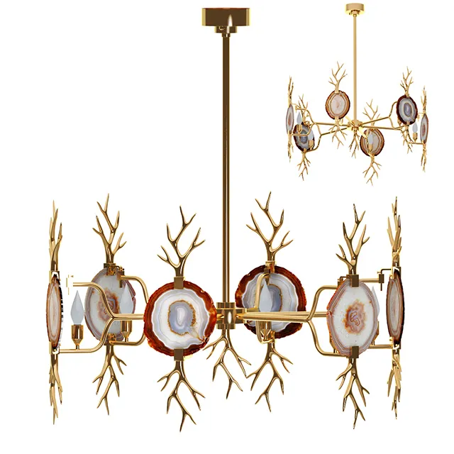 lighting – Chandelier Branch Agate 087 3ds Max