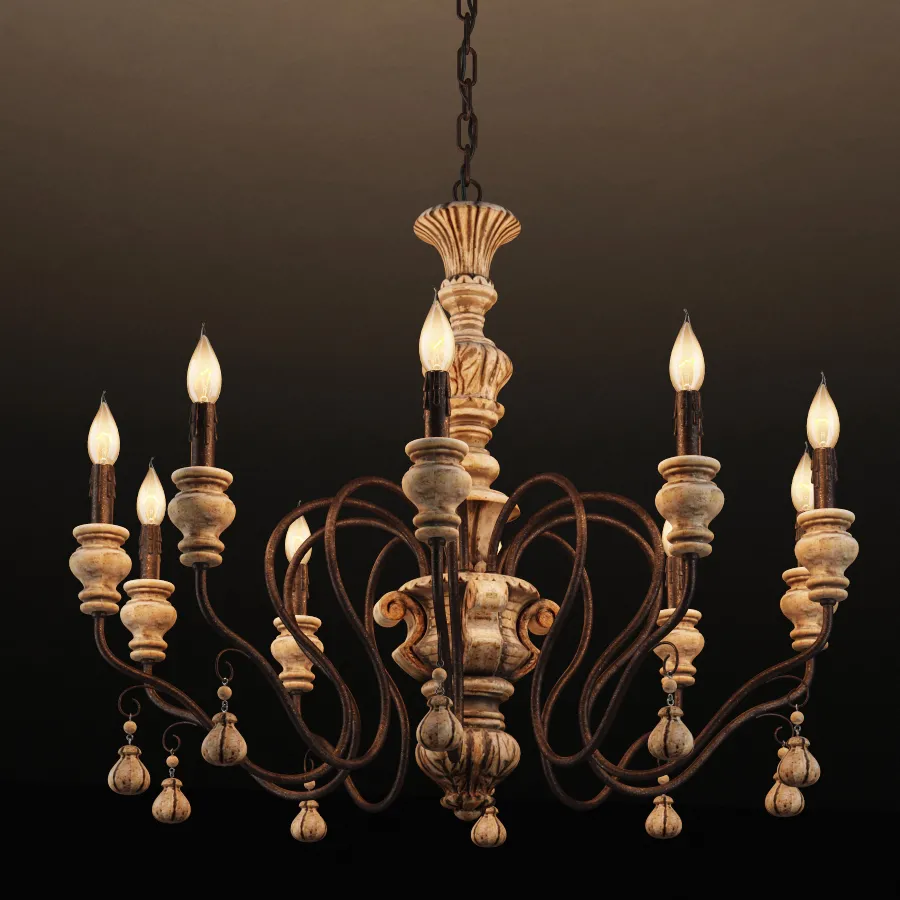 lighting – Chandelier CH004-10-AKD 3ds Max