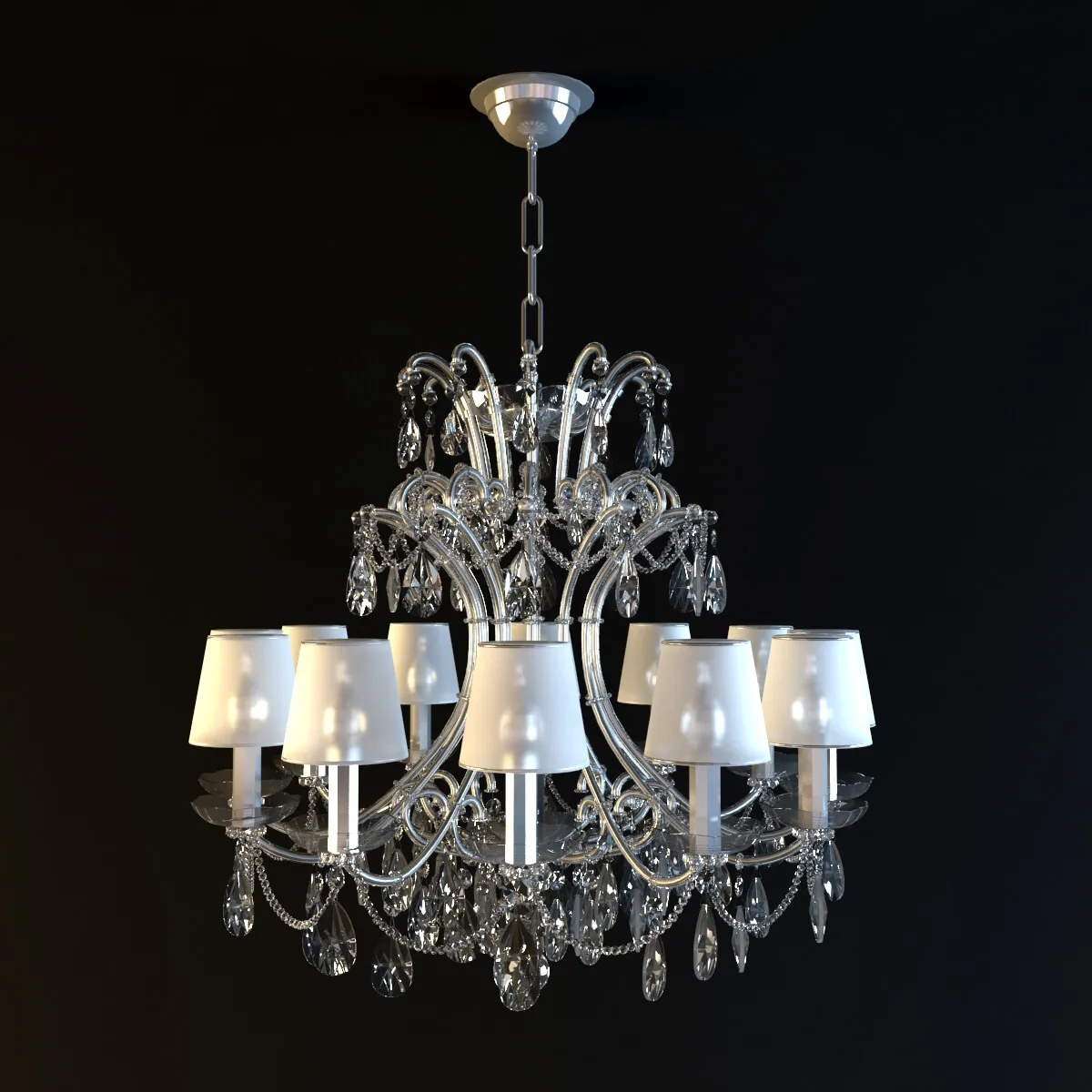lighting – Chandelier CH035-9-LRR 3ds Max